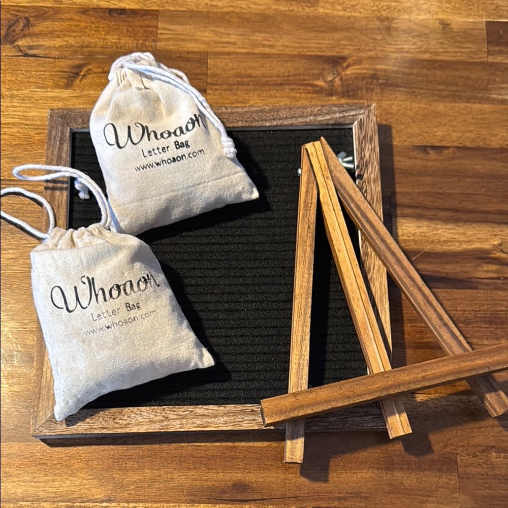 Wood Felt Letter Board Set
